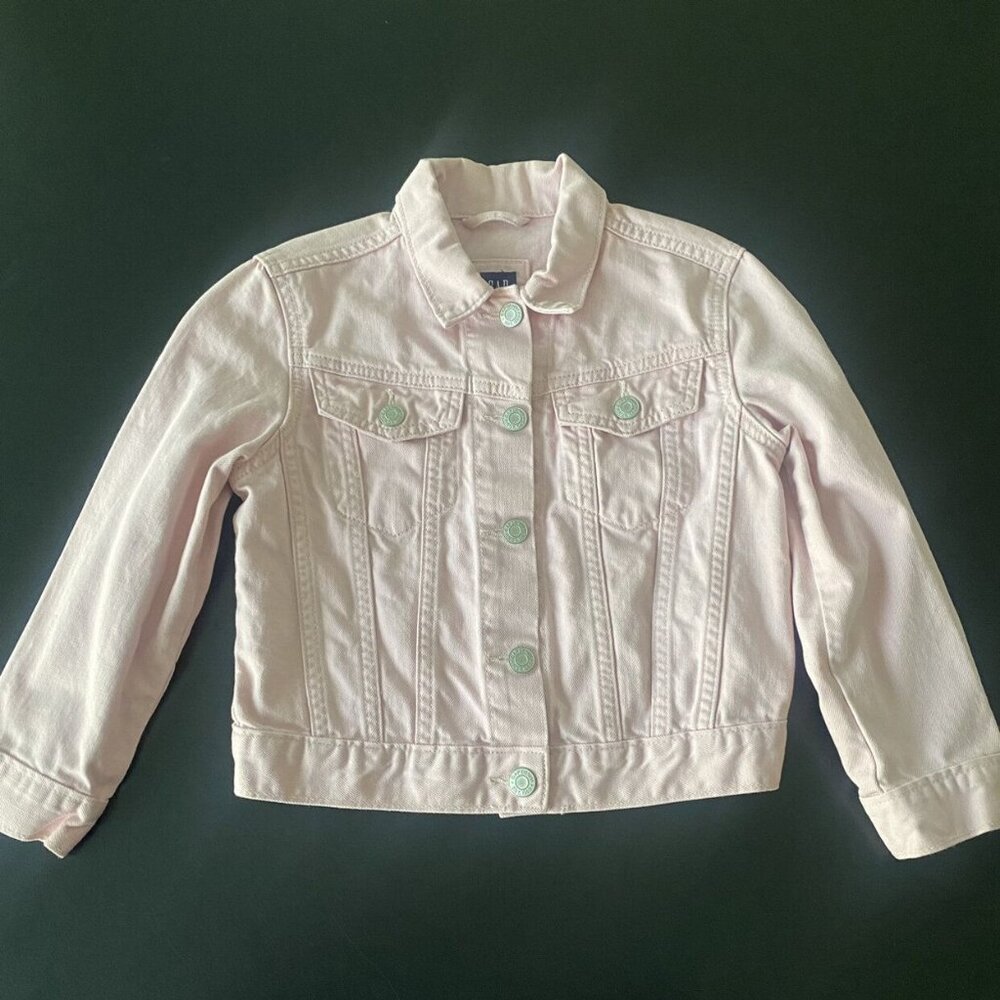Gap Pink Denim Jacket Size M (8)